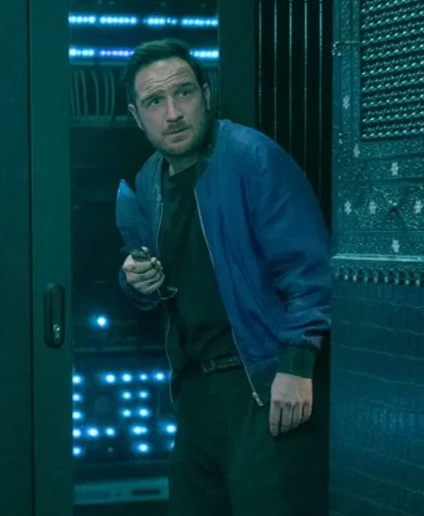 Brick 2025 Frederick Lau Blue Bomber Jacket
