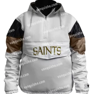 Brook NFL New Orleans Saints White Starter Jacket