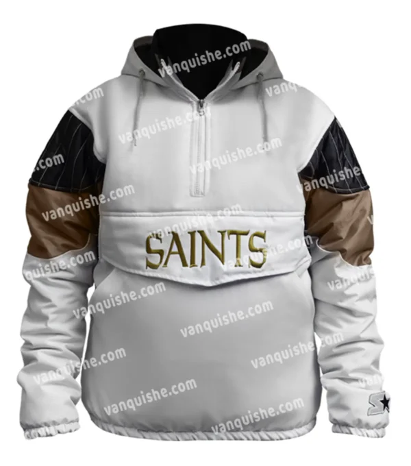 Brook NFL New Orleans Saints White Starter Jacket