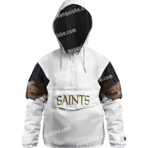Brook NFL New Orleans Saints White Starter Jacket Front