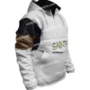 Brook NFL New Orleans Saints White Starter Jacket Side Look
