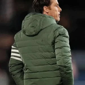 Burnley Scott Championship 2025 Green Puffer Jacket