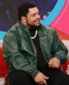 Den of Thieves Pantera 2025 O'Shea Jackson Jr Green Leather Bomber Jacket