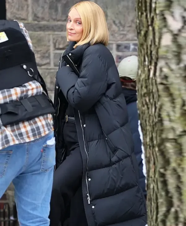 Dexter Resurrection S01 Uma Thurman Puffer Coat