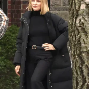 Dexter Resurrection S01 Uma Thurman Black Puffer Coat