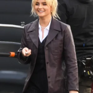 Doctor Who S02 Millie Gibson Brown Blazer