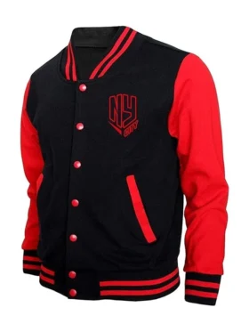 Erik NY Varsity Red and Black Jacket