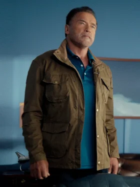 FUBAR S02 Arnold Schwarzenegger Brown Jacket Side