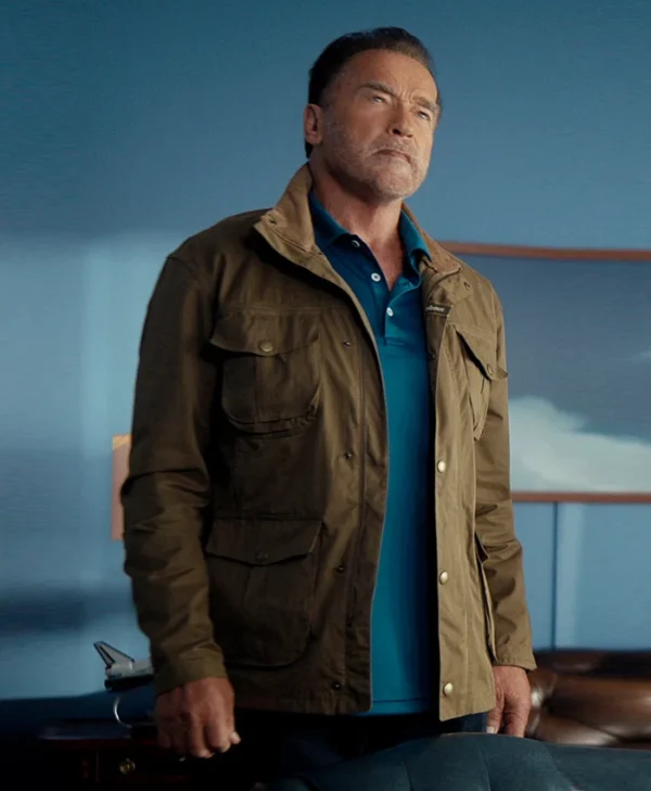 FUBAR S02 Arnold Schwarzenegger Brown Jacket Side