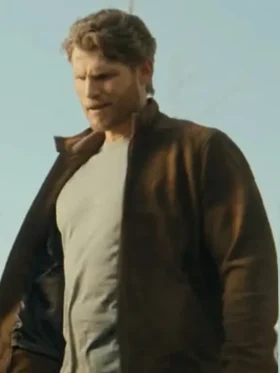 FUBAR S02 Travis Van Winkle Brown Suede Jacket Side