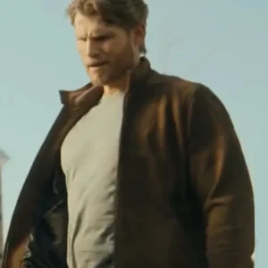 FUBAR S02 Travis Van Winkle Brown Suede Jacket Side