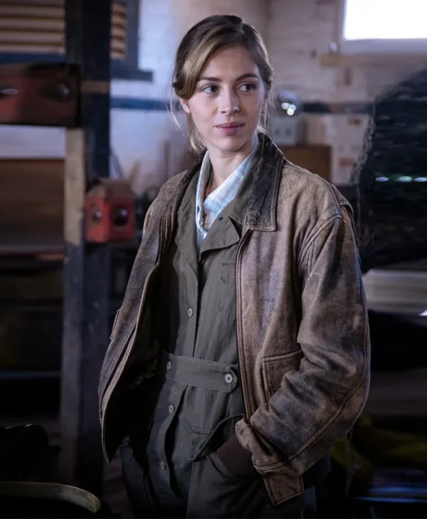 Fear Below Hermione Corfield Leather Jacket Side
