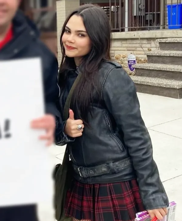 Fear Street Prom Queen 2025 Ariana Greenblatt Leather Jacket