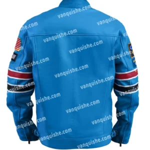 Ford Mustang Shelby Leather Racing Jacket Back