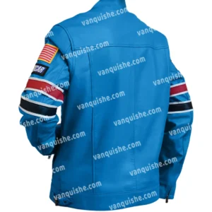 Ford Mustang Shelby Leather Racing Jacket Back Look