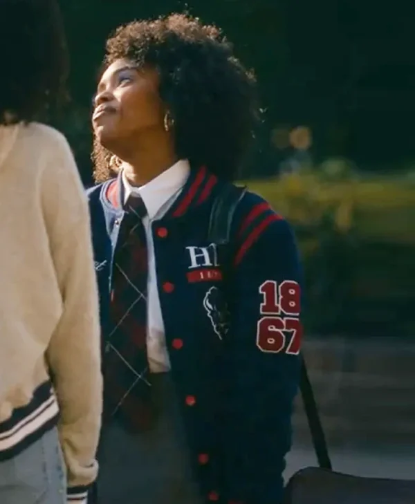 Forever S01 Lovie Simone Blue Varsity Jacket
