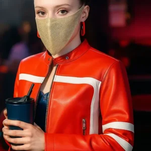 Fuel to Our Fire S01 Jenna Gilmer Red Leather Jacket