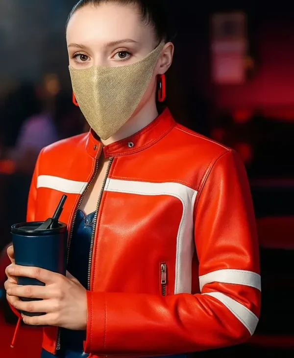 Fuel to Our Fire S01 Jenna Gilmer Red Leather Jacket