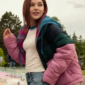 Ginny and Georgia S03 Katie Douglas Multicolor Puffer Jacket