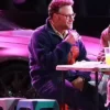 Good Fortune 2025 Seth Rogen Blue Jacket