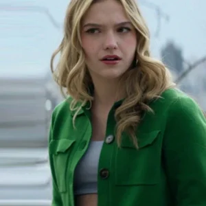 Goosebumps S02 Jayden Bartels Green Wool Jacket Front