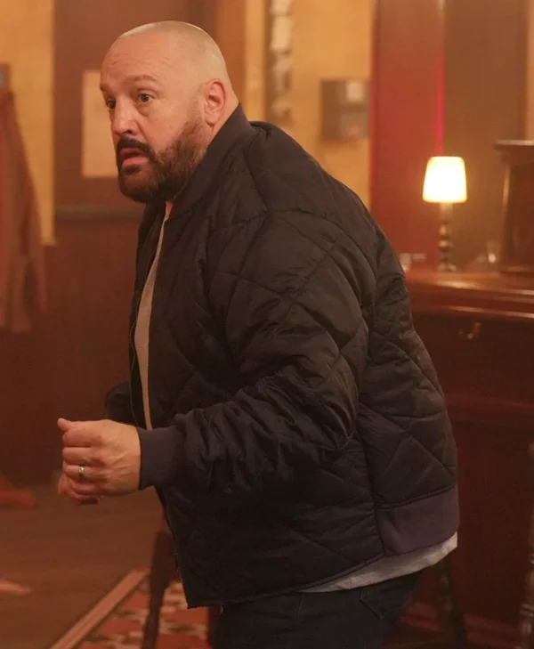 Guns Up 2025 Kevin James Black Quilted Jacket