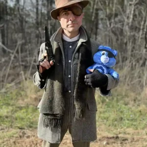 Gunslingers Jeremy Kent Jackson Grey Wool Coat