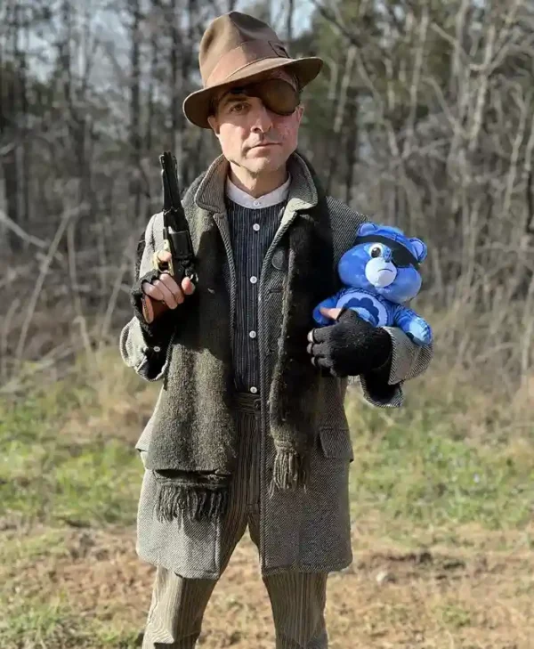 Gunslingers Jeremy Kent Jackson Grey Wool Coat