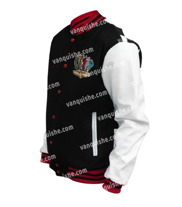 IMS Indianapolis 500 Checkered Varsity Jacket Side Look