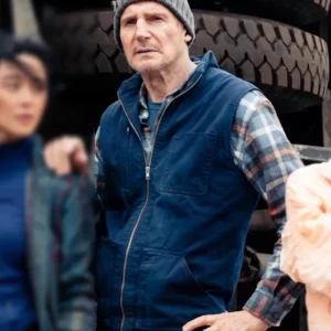Ice Road Vengeance Liam Neeson Blue Cotton Vest