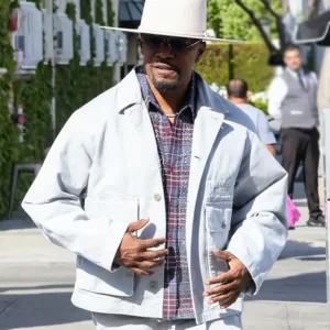 Jamie Foxx Los Angeles 2025 White Jacket