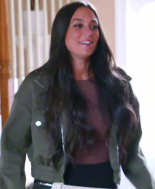 Jersey Shore Family Vacation S08 Sammi Giancola Green Cropped Jacket