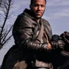 K.O. 2025 Ciryl Gane Black Leather Jacket Side