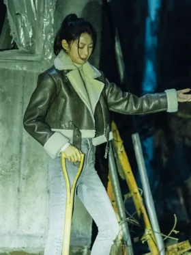Karma S01 Gong Seung-yeon Shearling Leather Jacket