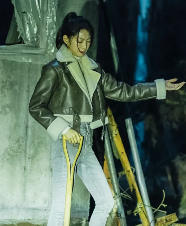 Karma S01 Gong Seung-yeon Shearling Leather Jacket