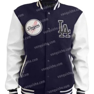 LA Dodgers Navy Varsity Wool Jacket