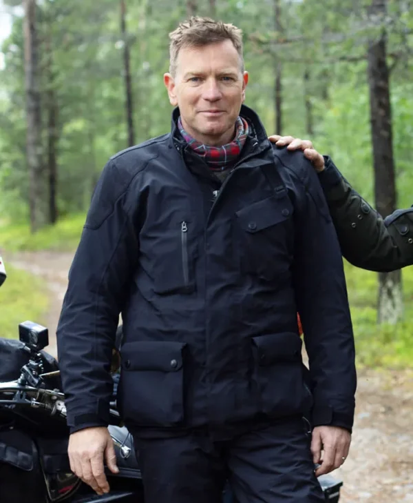 Long Way Home S01 Ewan McGregor Blue Jacket Side