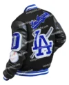 Los Angeles Dodgers Mashup Black Varsity Jacket Back Look