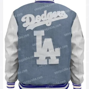 Los Angeles Dodgers Varsity Denim Jacket Back