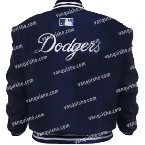 Los Angeles Dodgers Wool Varsity Zipper Jacket Back