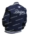 Los Angeles Dodgers Wool Varsity Zipper Jacket Back Look