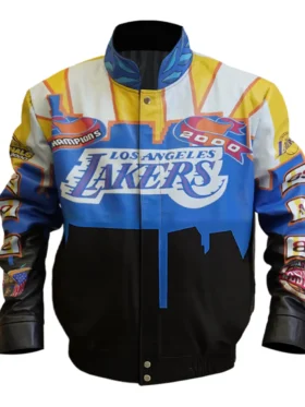 Los Angeles Lakers Vintage Bomber Leather Jacket