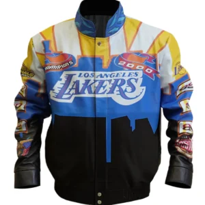Los Angeles Lakers Vintage Bomber Leather Jacket