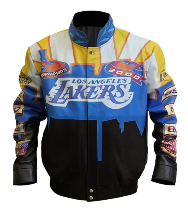Los Angeles Lakers Vintage Bomber Leather Jacket