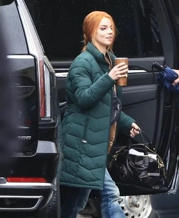 Lucky S01 Anya Taylor-Joy Puffer Coat