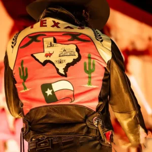 Mark Wystrach Stagecoach 2025 Texas Motorcycle Leather Jacket