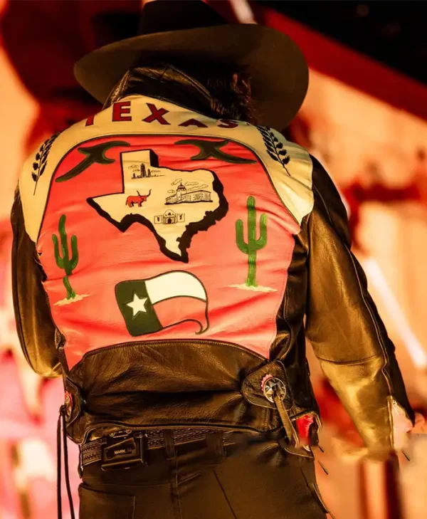 Mark Wystrach Stagecoach 2025 Texas Motorcycle Leather Jacket