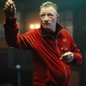 Mobland S01 Geoff Bell Red Track Jacket Side