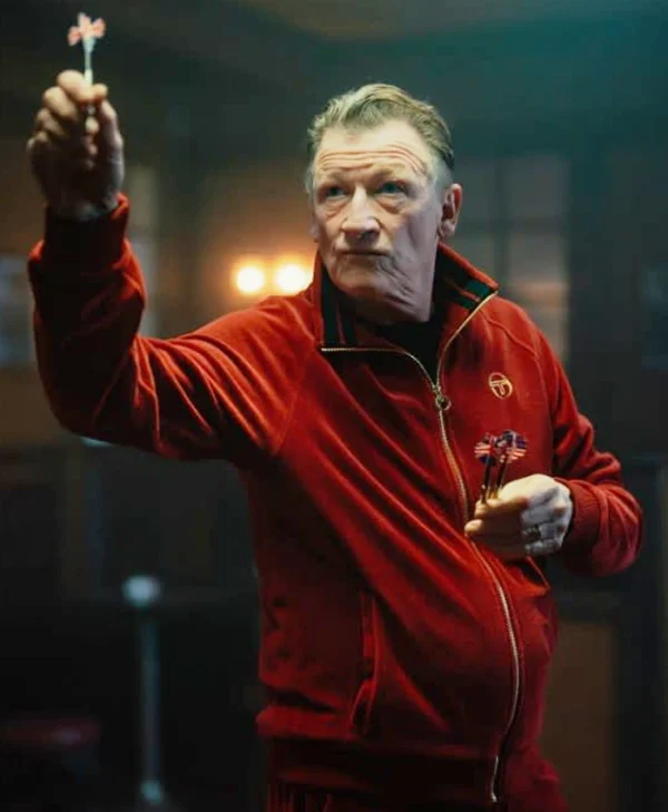 Mobland S01 Geoff Bell Red Track Jacket Side