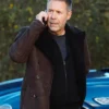 Mobland S01 Paddy Considine Brown Suede Coat Side